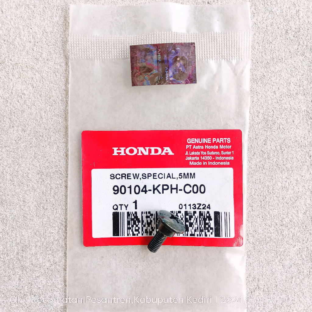 Baut Cover Body-Body Lantai Scoopy-Karbu Genio Vario 125-150 Ori AHM