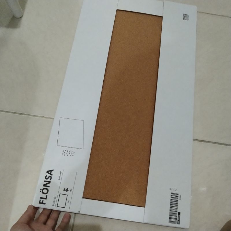 

FLONSA papan gabus mading pengumuman free pin polos tanpa frame 52 x 33 cm 2 posisi