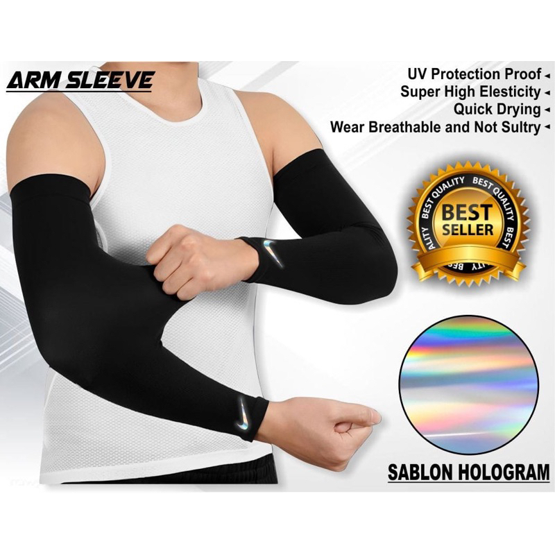 Arm sleeve pria wanita / manset tangan olahraga futsal sepakbola voli badminton / manset tangan pria