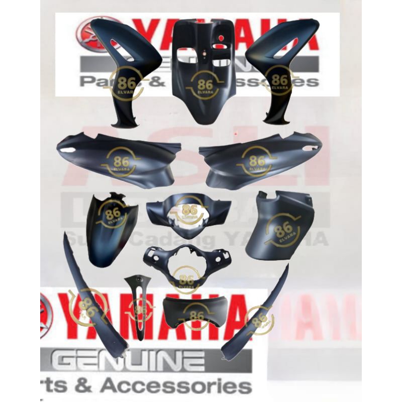 Cover body halus Yamaha Grand Filano LUX original Biru Doff