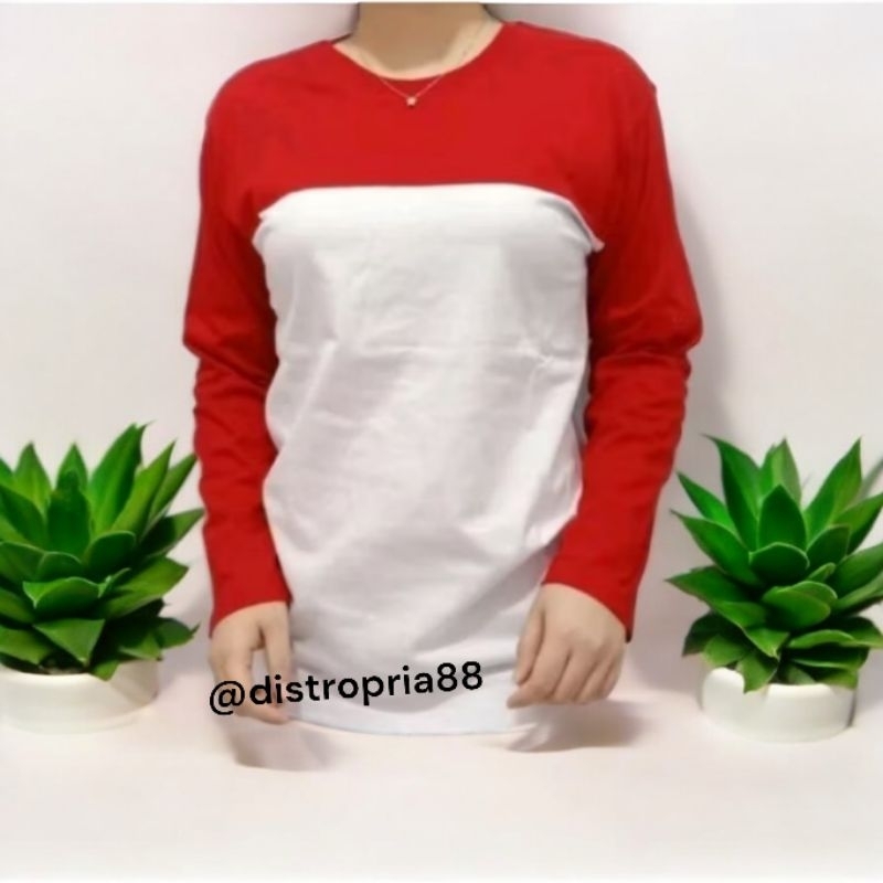 kaos merah putih polos keren baju agustus kombinasi