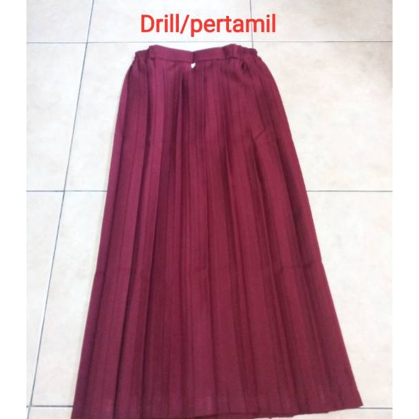 

KODE D83A Rok sekolah SD panjang merahpramuka rempelprisketlipat bahan pertamilrapilo