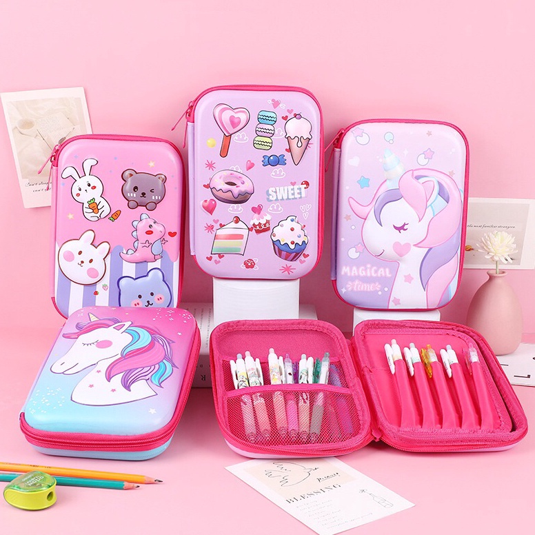 

KODE L48Z Kotak Pensil 3D Pencil Case MIRIP SMIGGLE Lookalike KB PG TK SD HardTop Organizer Lucu Tepak Alat Tulis