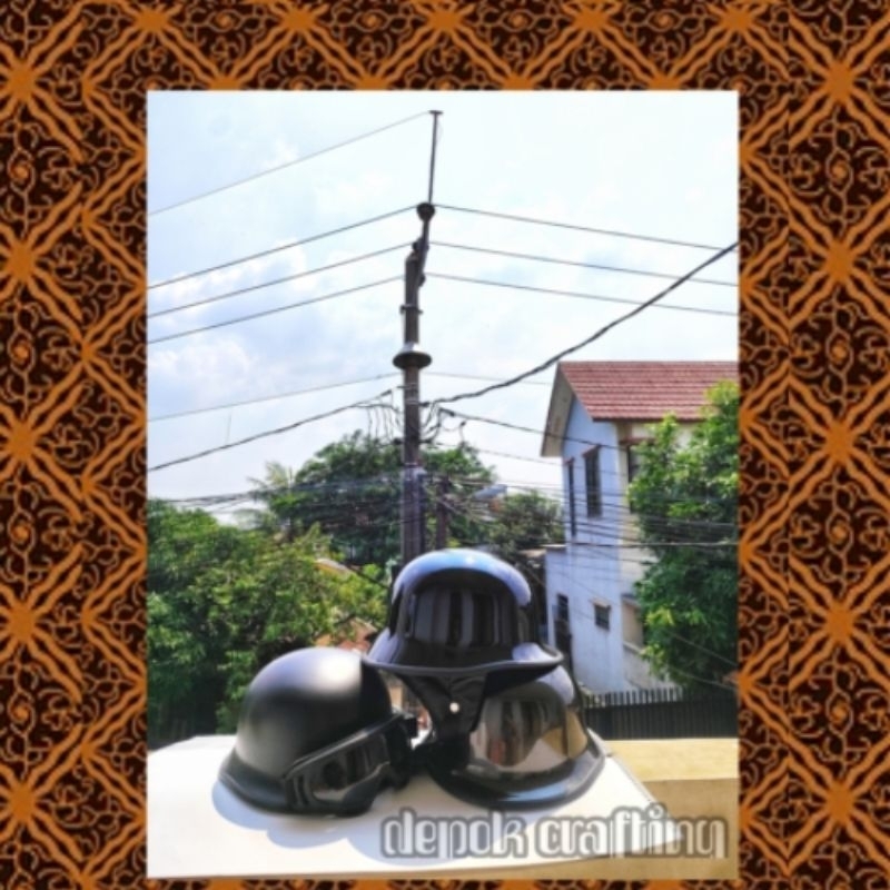 HELM - HELM NAZI - HELM COSTOM RETRO - HELM RETRO - HELM RETRO - HELM POLOS - HELM DEWASA