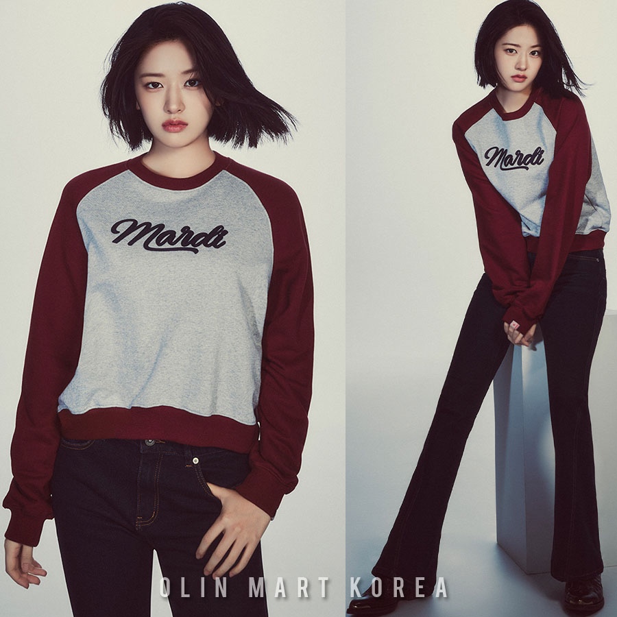 MARDI_SWEATSHIRT RAGLAN MARDI VINTAGE LOGO_GREY