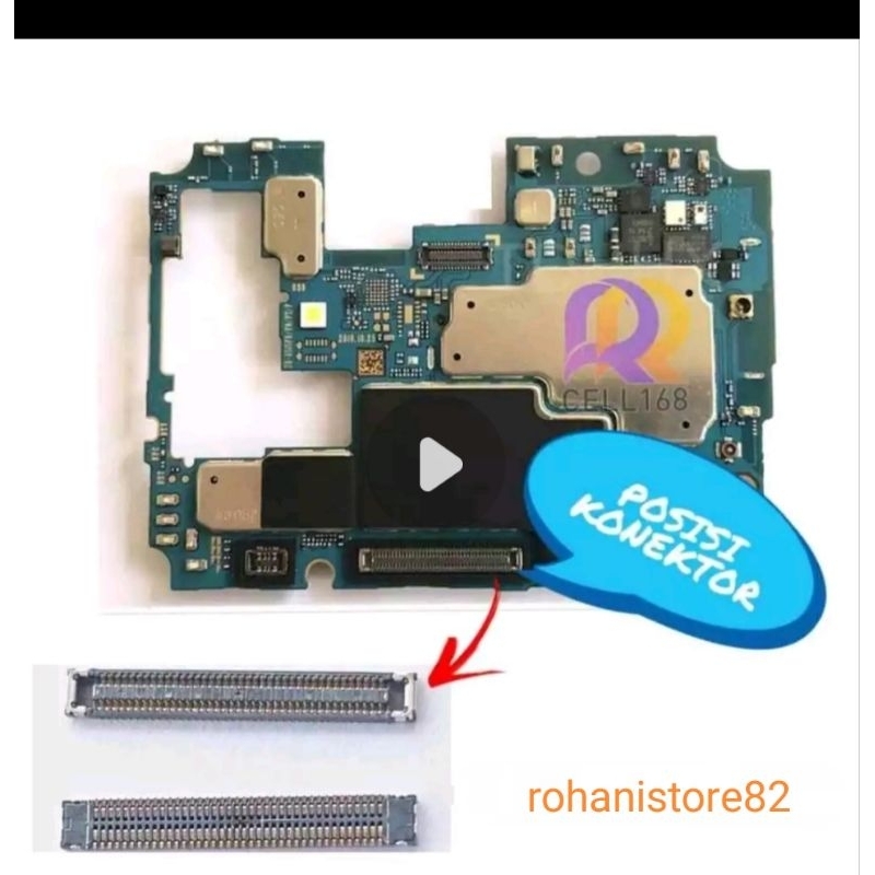 soket flexible board Samsung a30s / konektor flexible board Samsung a30s