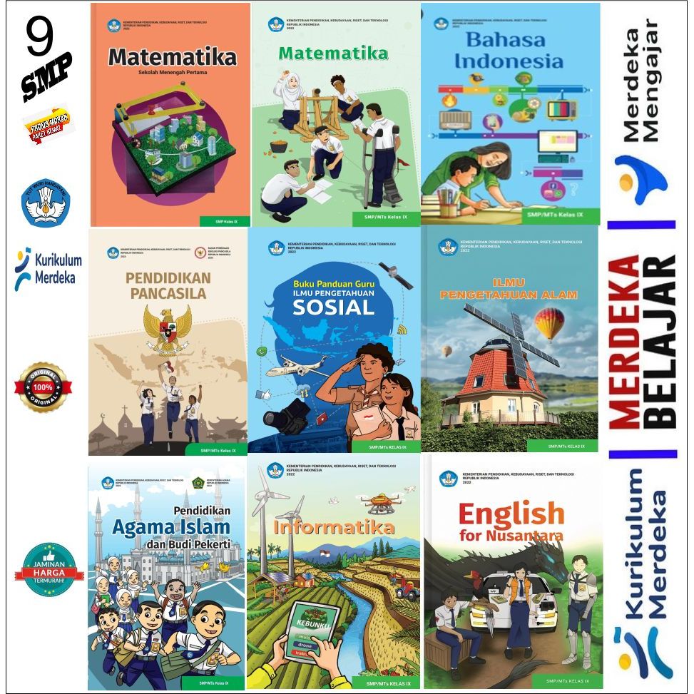

Buku Paket kelas 9 SMP Kurikulum Merdeka - Kemendiknas