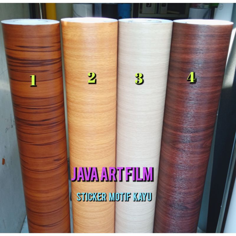 sticker motif serat kayu/stiker serat kayu jual meteran