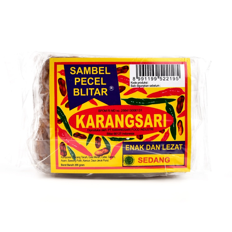 

Karangsari Sambel Pecel Blitar Pedas Sedang 200 Gr