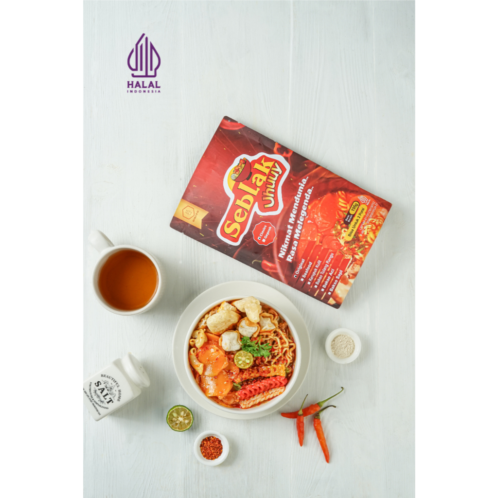 

Seblak Instan Premium Uhuuy Toping Baso Aci - Isi Komplit