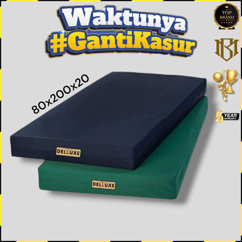 Kasur busa spon 80x200 super yellow DELLUXE bergaransi resmi no 1 promo spon kasur busa matras