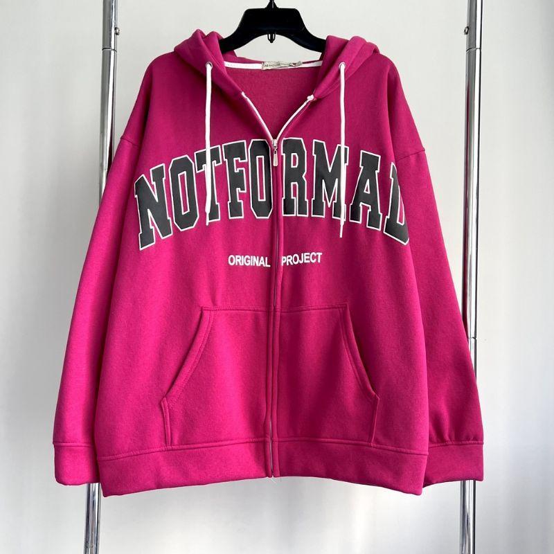 BIG SIZE S - XXXXXL(7XL) Zip Hoodie NOT FOR MAD VIBES Korean style Jacket Oversized Boy Girl Bigsize