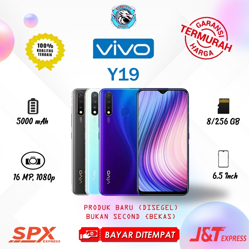 HP VIVO Y19 RAM 8/256GB 4G Smartphone Android GARANSI