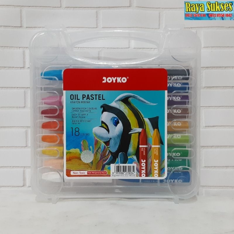 

Joyko Oil Pastel 18 Warna/Crayon Oil Pastel Joyko OP-18S Sea World/Crayon Joyko-Original