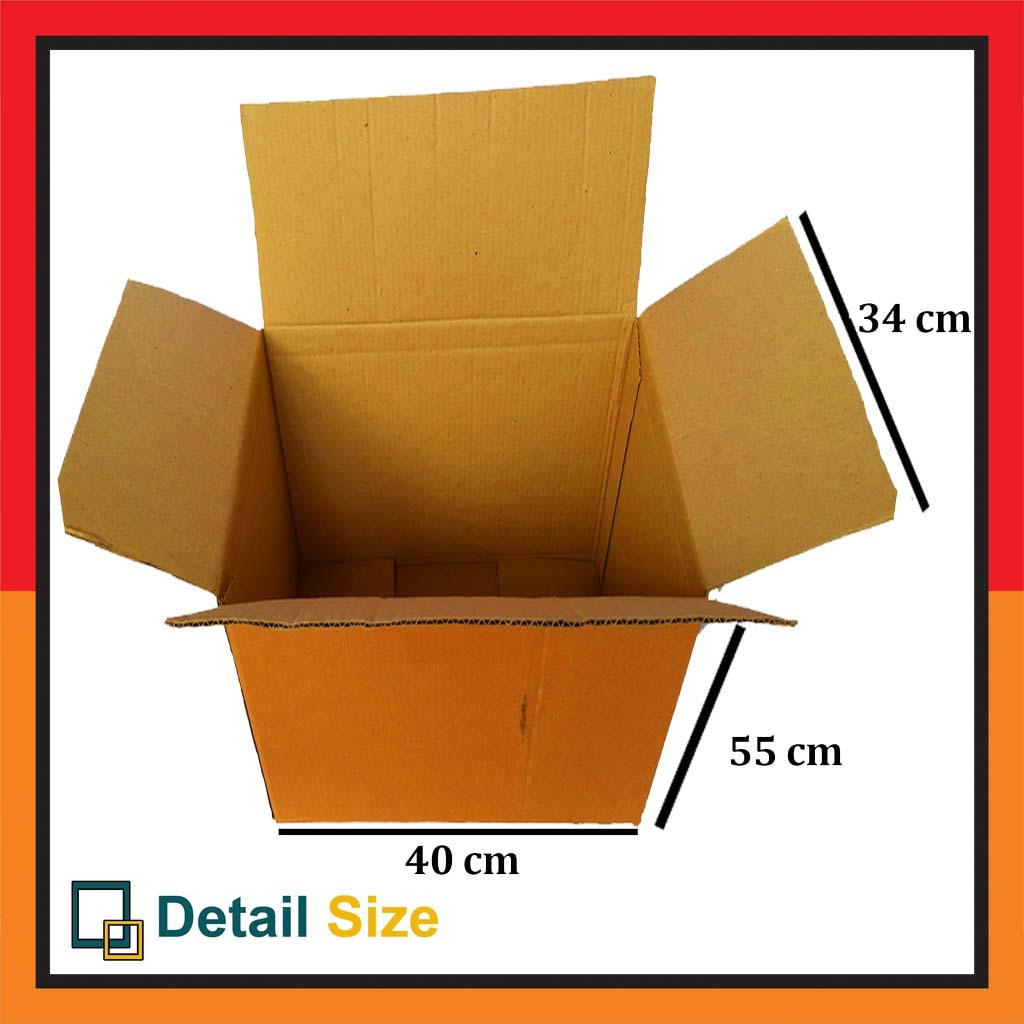

Box Packing 40x34x55/Double Wall/Kardus Polos/Kardus Packing Besar