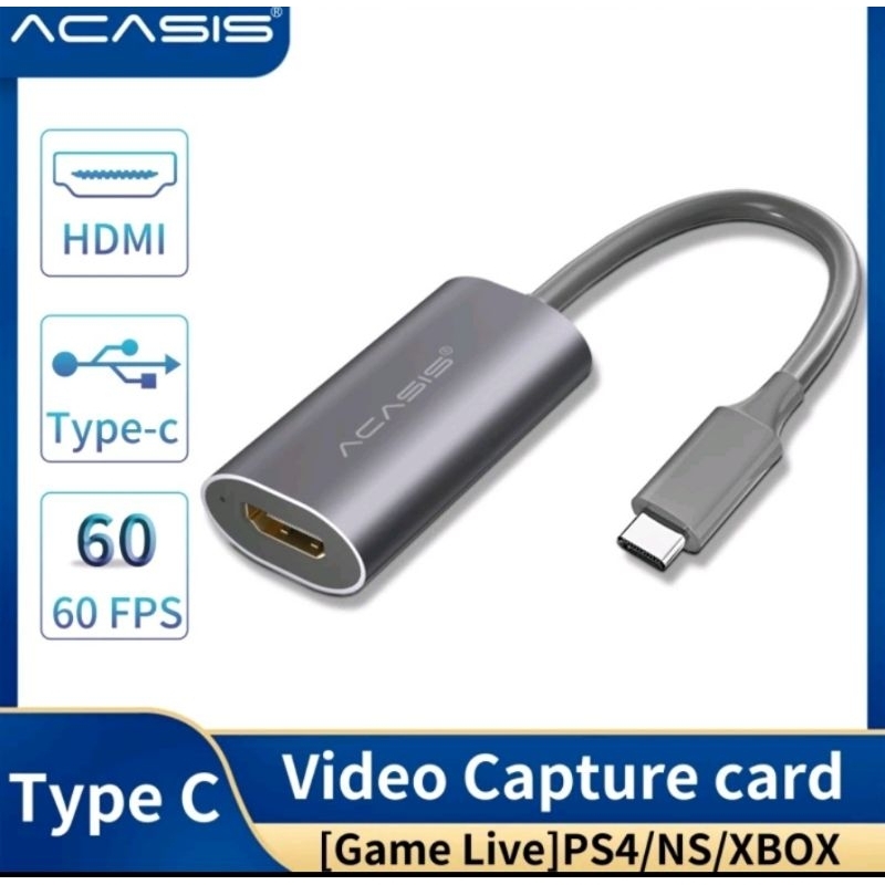 Acasis HDMI CAPTURE CARD 1080p USB TYPE C