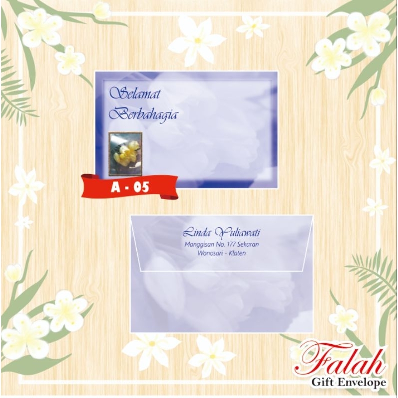 

Amplop Kondangan Falah kode A-05 Amplop Motif Murah tanpa cetak Nama