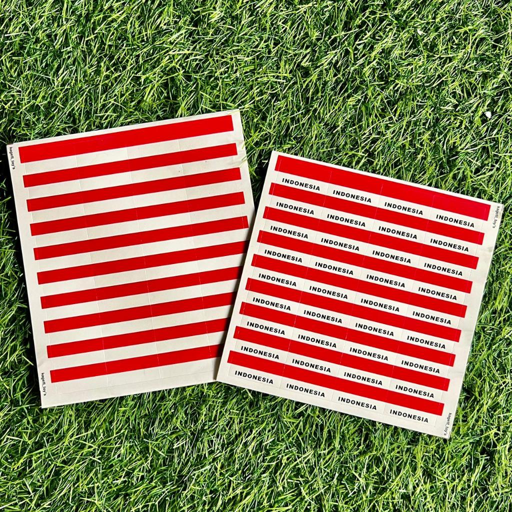 

Sticker Pipi Bendera Merah Putih / 1 Lembar 40pcs