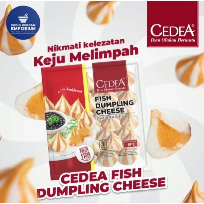 

CEDEA DUMPLING CHEESE/KEJU DUMPLING CHICKEN/AYAM 500 GRAM