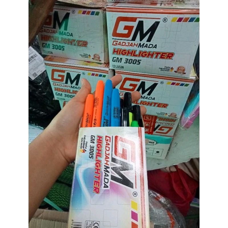 

promo spidol warna gm gadjah mada higlter 3005 isi 12pcs