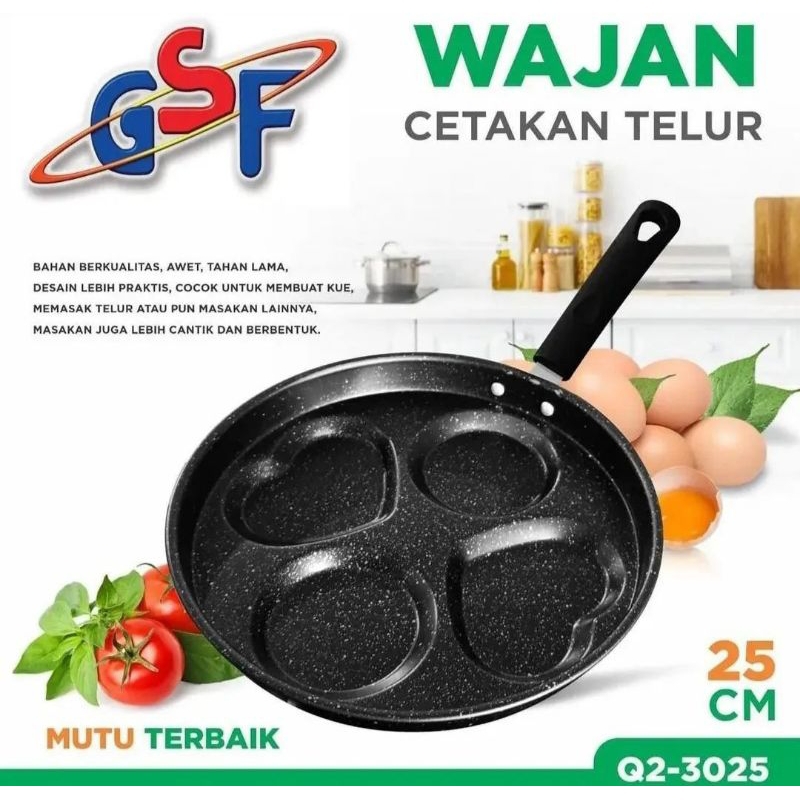 cetakan telur gsf/wajan cetakan telur gsf/wajan cetakan telur gsf 4 lubang