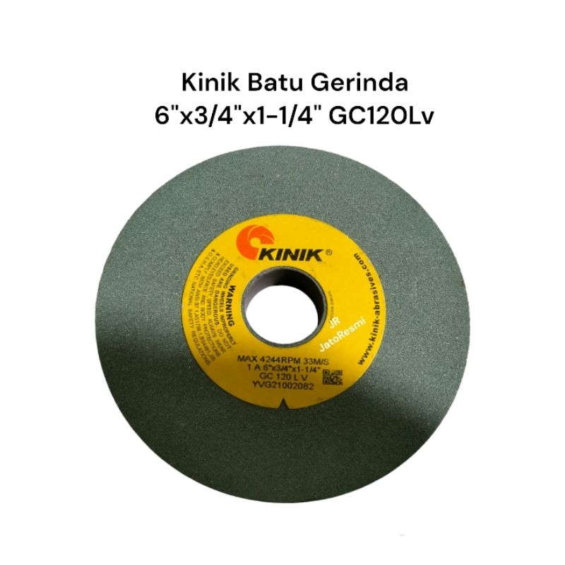 Kinik Batu Gerinda 6"x3/4"x1-1/4" GC120Lv Batu Asah Widia