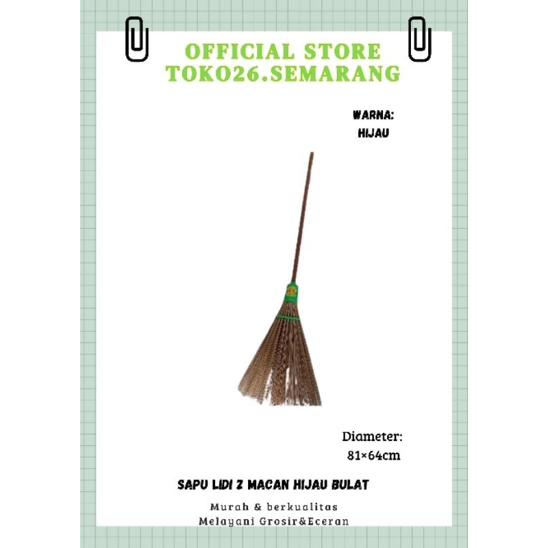 sapu lidi 2 macan gagang