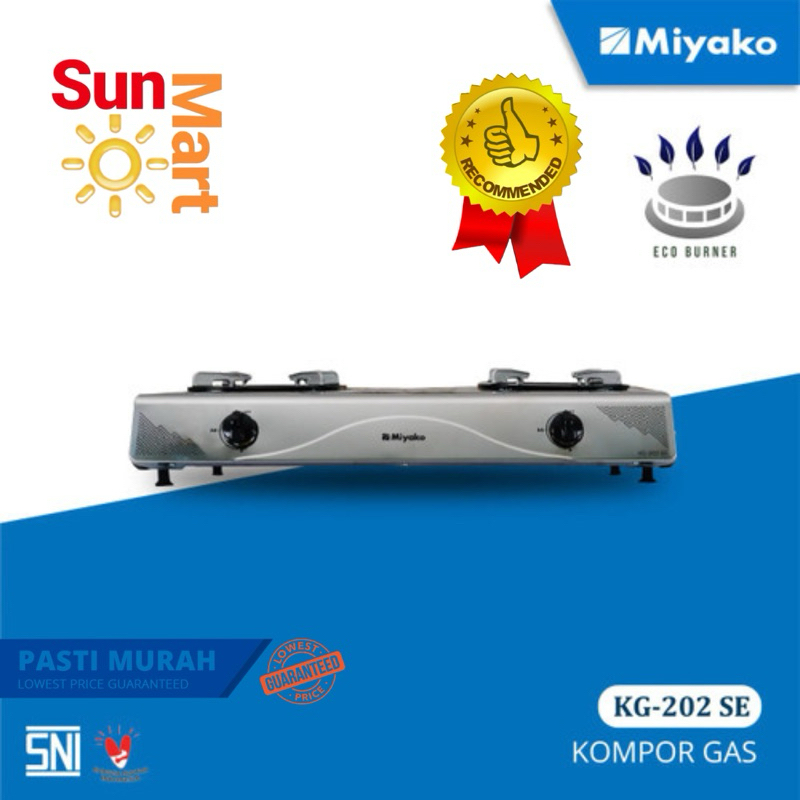 Miyako KG-202 SE Kompor Gas 2 Tungku Miyako KG 202 se