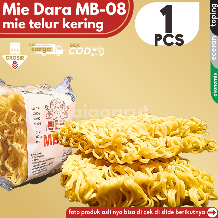 

Mie MB-08 ECERAN 1pcs Mi Kering Cap Burung dara isi 2keping/bungkus Pelengkap Baso Aci Cuanki Seblak by GG (Bisa COD/Grosir/Kargo)