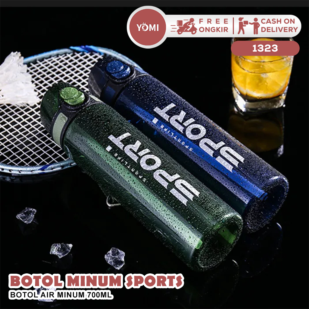YOMI - Botol Minum -1323/700ml Penutup peluru Sport Botol Minum/Water Bottle/Botol penyimpanan/Botol