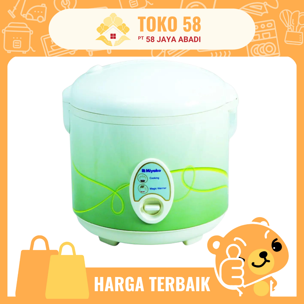 [COD] Rice Cooker Miyako MCM-508 Glitter Line , Blue Flowers , Green Line