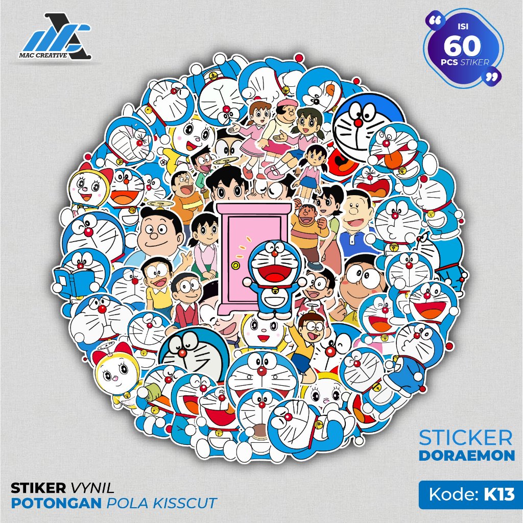 

[ MAC ] 60 PCS STICKER DORAEMON NOBITA SHIZUKA GIANT SUNEO DORAMI TAMAKO NOBISUKE LUCU AESTHETIC ANTI AIR UNTUK LAPTOP CASE TUMBLER KOPER HP - K13