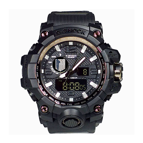 GSHOCK Jam Tangan Pria ATTACK ON TITAN AOT ANIME DIGITAL ANALOG DUAL TIME ANTI AIR Keren Terbaru Pre