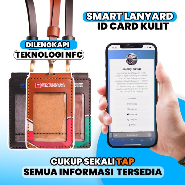 

ID Card Kulit sapi asli NFC