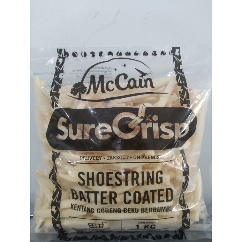 

MC Cain Kentang Goreng Berbumbu Shoestring / French Fries Shoestring Butter Coated | Berat Bersih 1kg