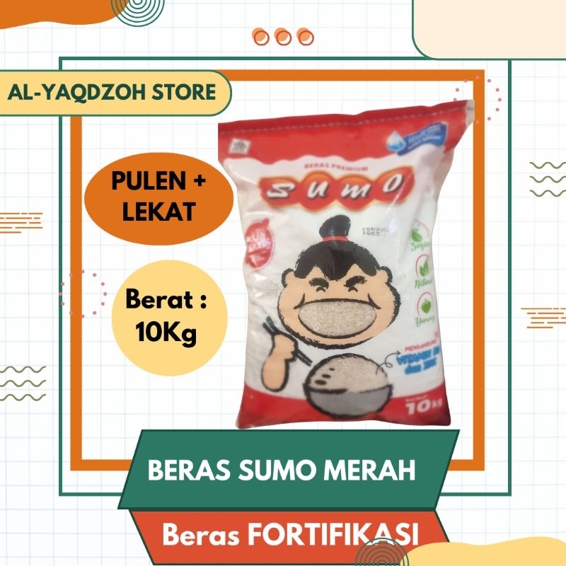 

Beras Premium | SUMO FORTIFIKASI | Kemasan MERAH 10Kg