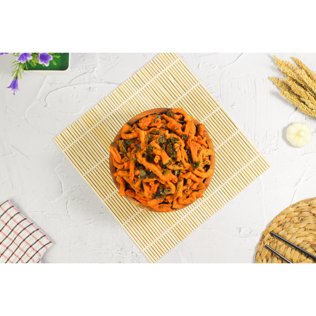 

Sekar_Shop07 Keripik Usus Ayam Crispy Balado Daun Jeruk 1Kg Premium