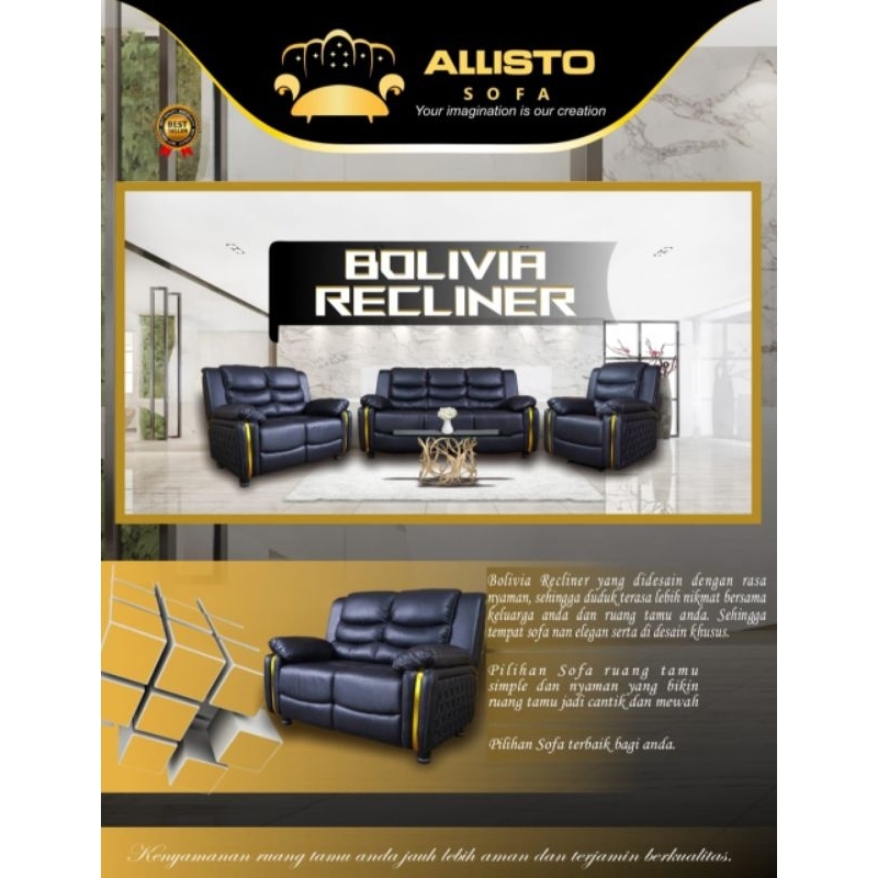 Sofa Allisto Boliver 321 // Sofa Recliner