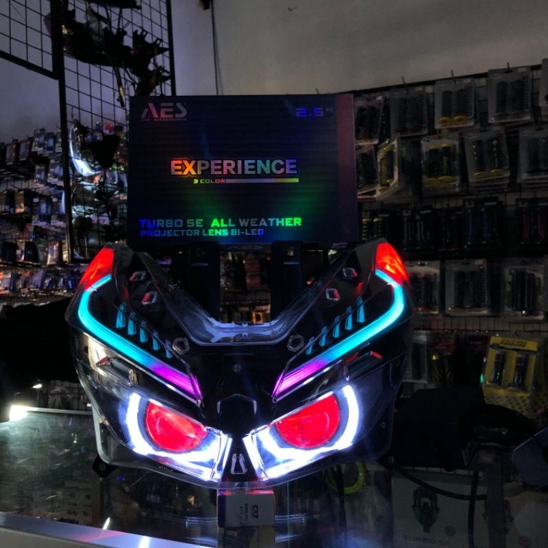 BILLED VARIO 125 150 NEW REFLEKTOR LAMPU DEPAN VARIO 125 150 NEW CUSTOM BILLED AES EXPERIENCE ALL WE