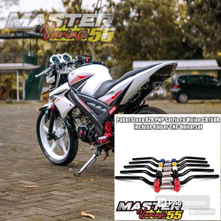 SETANG STANG STIR RZR ROADRACE MODEL BALAP PLUS RAISER DUDUKAN STANG CNC UNIVERSAL PNP VIXION OLD VI