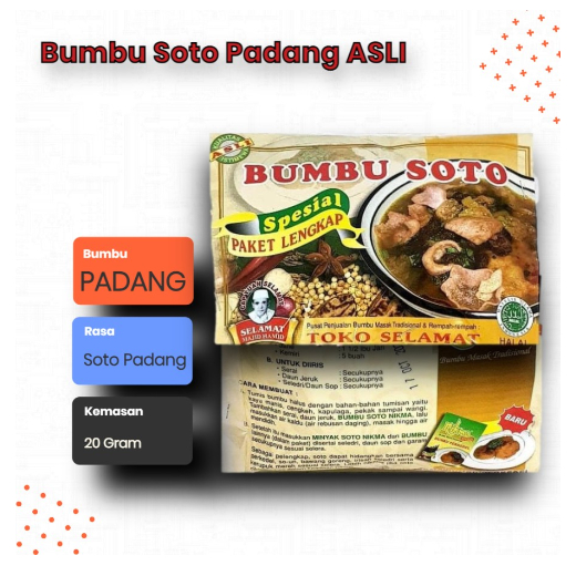 

Bumbu Soto Padang Nikma Selamat