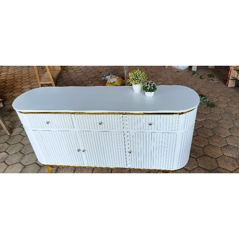 MEJA TV / BIFET SALUR ELEGAN WHITE GOLD