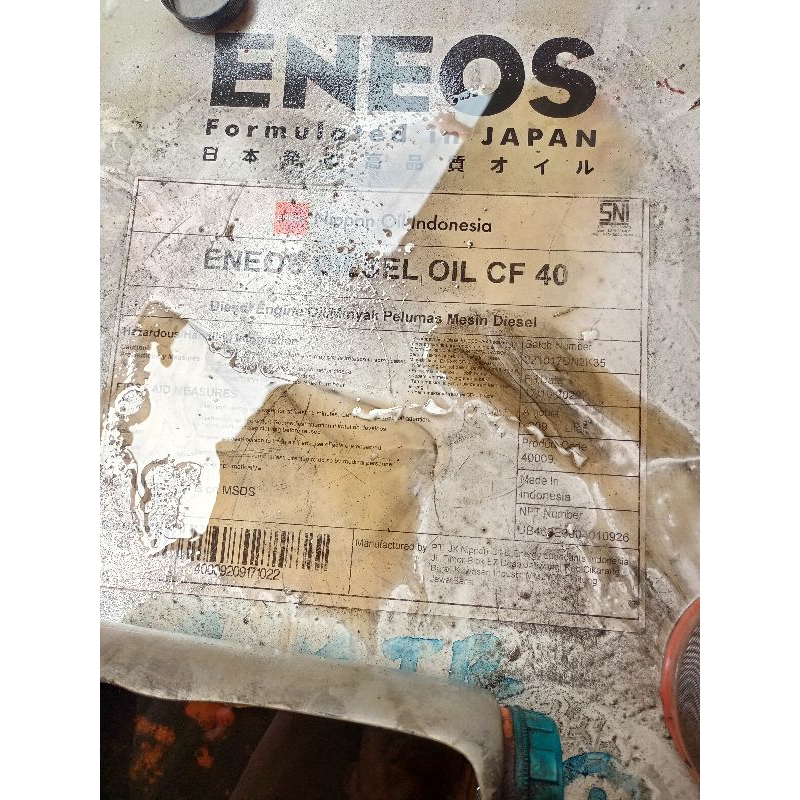 Vgvianshop Jual 1L Oli Mesin Diesel Eneos Sae 40 1Liter. Asli Eneos