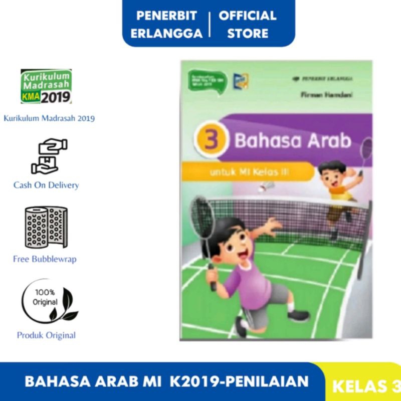 Bahasa Arab kelas 3 Erlangga / Belajar Bahasa Arab kelas 3 MI Penilaian K2019 Erlangga
