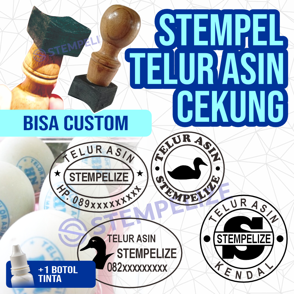 

Stempel Telur Asin Cekung Sudah + Tinta 1 Botol