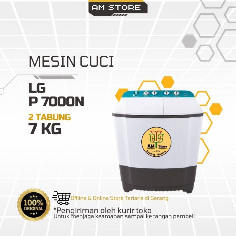 Mesin Cuci 2 Tabung LG P 7000N