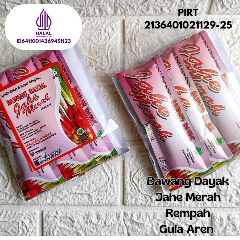 

Sari Jahe Merah Instan Plus Bawang Dayak / Serbuk Jahe / Bubuk Jahe / Farisanu Mobatas