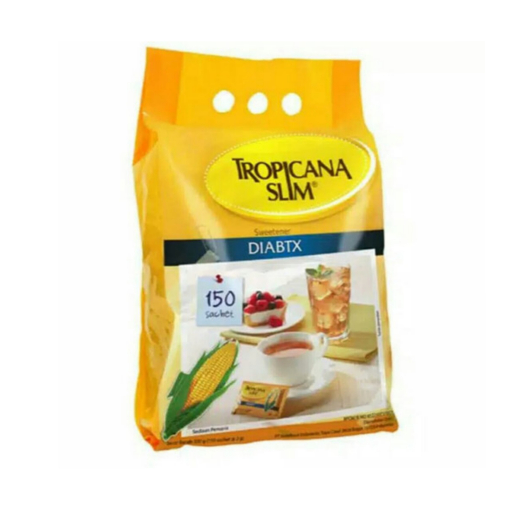 

GULA TROPICANA SLIM DIABTX SWEETENER BAG 150'S / TROPICANA SLIM DIABETIC GULA RENDAH KALORI