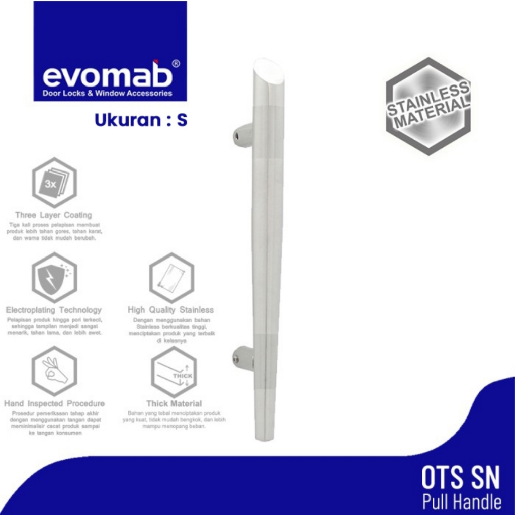 Evomab Pull Handle Pintu Minimalis 100-OTS