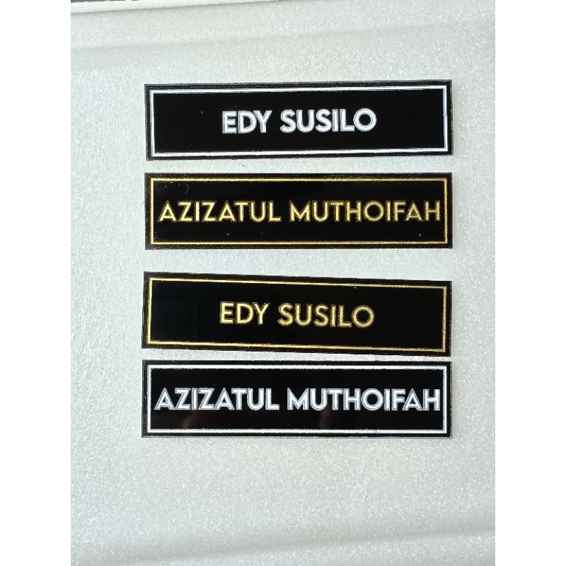 

NAMETAG akrilik custom